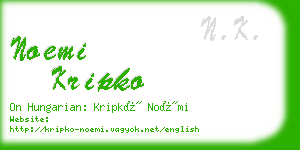 noemi kripko business card